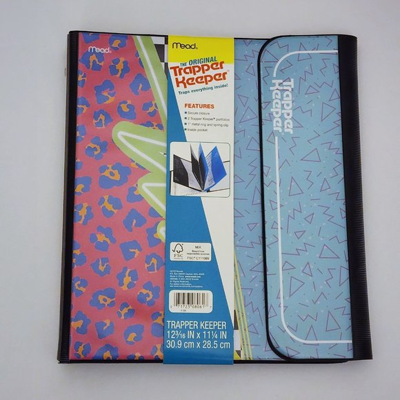 NWT Mead Original Trapper Keeper Binder - 80s 90s Vintage Retro Funky Style - Picture 2 of 9